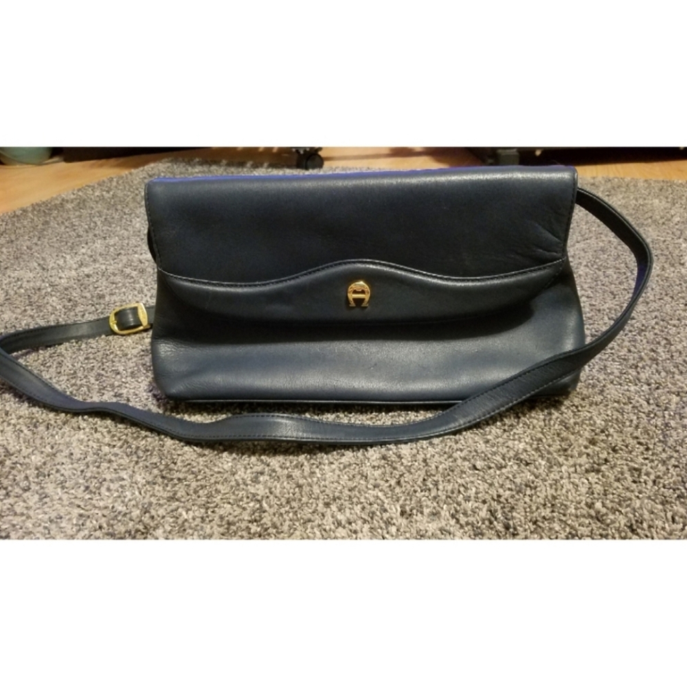 Vintage Etienne Aigner Office Preppy Shoulder Bag